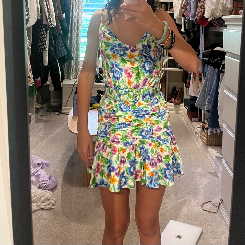 Floral For Love and Lemons mini dress!